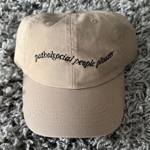 Taylor Swift Lyric Pathological People Pleaser Adjustable Baseball Hat